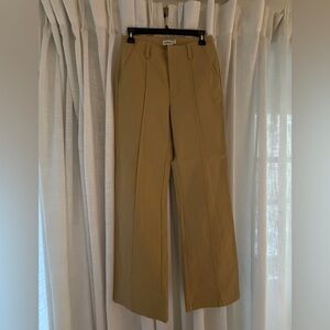 Women's Straight Leg Tan Pants